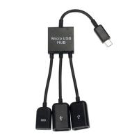 ❁ Ecosin2 USB Hubs Dual Micro USB Host OTG Hub Adapter Cable For Dell Venue8 Pro Windows 8 usb hub with power adapter Oct10