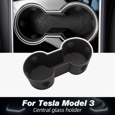 vxvb For Tesla Car Model 3 Three 2020 Water Cup Holder Center Accessories Water Proof Car Coasters Tesla Model3 Accessory