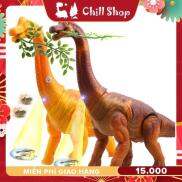 Đồ chơi Khủng long cao cổ dùng Pin đẻ trứng có nhạc đèn di chuyển cho bé