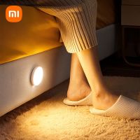 XIAOMI PIR Motion Sensor LED Night Light USB Rechargeable Lamp Kitchen Cabinet Wardrobe Lamp Staircase Wireless Closet Light Ceiling Lights