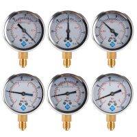 Compound Pressure Vacuum Gauge Glycerine Filled -1/10Bar &amp; -30*Hg 1/4 BSP Bottom Ju19 20 Dropship