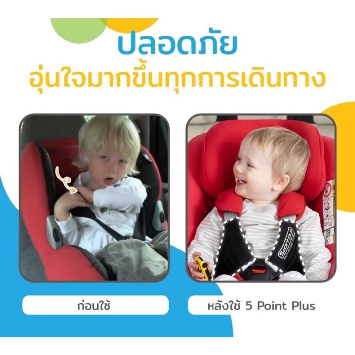 5-point-plus-ไฟฟ์พ้อยท์พลัส-แท้100-สายรัดเข็มขัดคาร์ซีท-5-point-plus-ให้ลูกรักปลอดภัยมากขึ้น