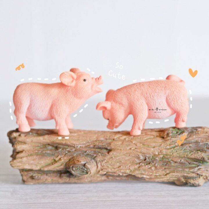 mini-pig-โมเดลหมูน้อย-3-ตัว-ตุ๊กตาหมูน้อยตกแต่งสวน-ตุ๊กตาหมูจัดสวนถาด-คละแบบ