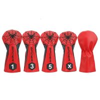 Spider Golf Club Head Covers for Driver Cover Fairway Cover Hybrid Cover Blade Putter Covers PU Leather Headcover V9FY