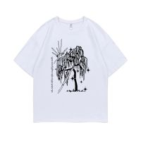 Rapper Ecco2k Drain Gang Aloegarten Tree Logo Print T Shirt Bladee Tshirt Men Women Fashion Hip Hop Tees Mens Oversized T-shirt 4XL 5XL 6XL