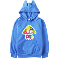 เด็กเกม Splatoon 3 Hoodie เด็กเสื้อลำลองเด็กทารกหูแมวเสื้อกันหนาวเด็กวัยหัดเดินแขนยาวเสื้อผ้าเด็ก Outwear