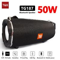 TG187 High Power Bluetooth Speaker Waterproof Portable Outdoor Stereo Bass SoundBox Support TF FM Mp3 Phone Music Player