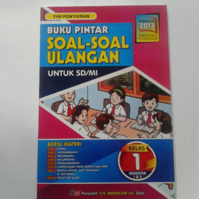 Buku Pintar Soal Soal Ulangan Kelas 1 SD MI Tematik K13 | Lazada Indonesia