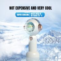 【jw】◑┅❉  Handheld With Spray USB Rechargeable Fans Camping Outdoor Turbine Desktop Small hand held