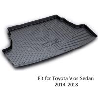 1Set Car Cargo rear trunk mat For Toyota Vios Sedan XP150 2014 2015 2016 2017 2018 Boot Liner Anti-slip mat Accessories