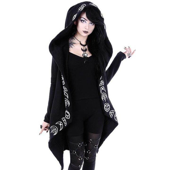 gothic-casual-cool-black-witch-coat-jacket-women-sweatshirts-loose-zip-up-cotton-hooded-plain-print-female-punk-hoodie-wholesale