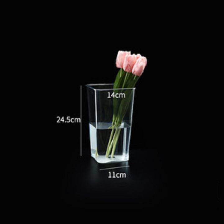 flower-arranging-bucket-european-style-simplicity-acrylic-vase-material-quality-high-transparency-fall-prevention