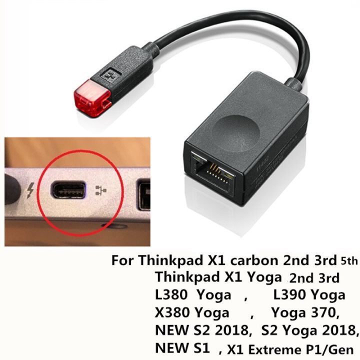 ของแท้สำหรับ-lenovo-thinkpad-x1คาร์บอนต่อขยายอีเธอร์เน็ตสายเคเบิลอะแดปเตอร์-rj45-4x90q84427-04x6435-4x90j31060-01yu026