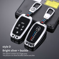 Zinc Alloy Car Key Case For Toyota Vellfire Alphard 30 Series Previa Tarago 6 Button Smart Remote Fob Protect Cover Keychain