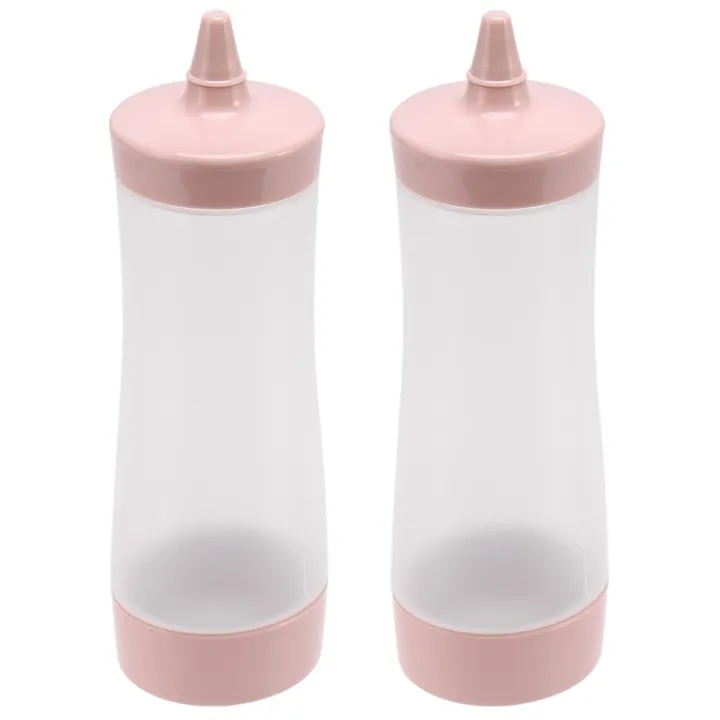 【hot】 2X Squeeze Bottle Gravy Boat Plastic Sauce Vinegar Oil Ketchup