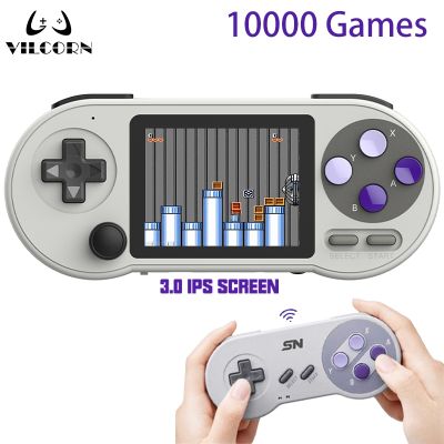 【YP】 SF2000 Video Game Console for SNES/GBA/SEGA 3 Inch Handheld Built-in 10000 Games