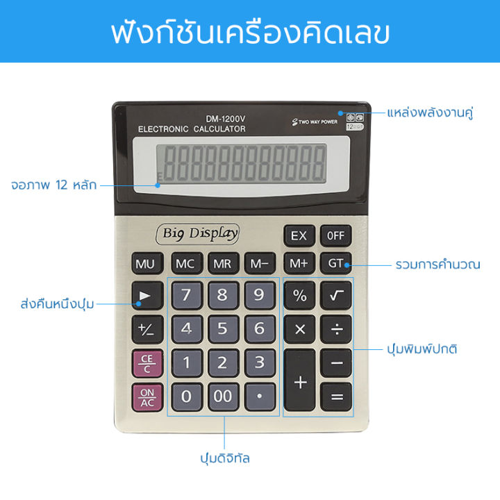 เครื่องคิดเลข-ขนาดใหญ่-2023-เครื่องคิดเลขใหญ่-หน้าจอ-12-หลัก-เครื่องคิดเลขอิเล็กทรอนิกส์-ใช้ในสำนักงานห้างสรรพสินค้าโรงเรียนและสถานที่อื่น