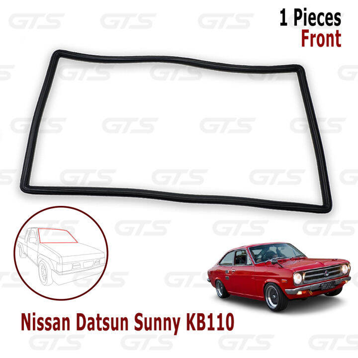 thumbnail image 2 of Windshield & Door Seal Rubber Kit For Nissan Datsun Sunny 1200 KB110 Coupe – Direct Replacement 80831-H1202, 72610-H1800 2 of 5