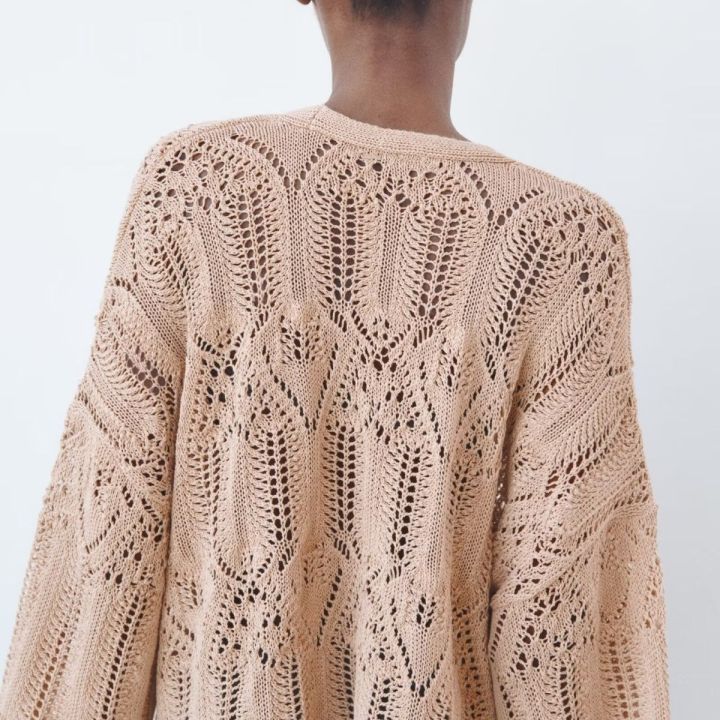 zara-za-new-womens-jacquard-mesh-knitted-pullover-sweater
