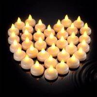 1PCS Flameless Floating Tealights Battery Operated LED Smokeless Candles Light for Swimming pool Wedding Birthday Decoration