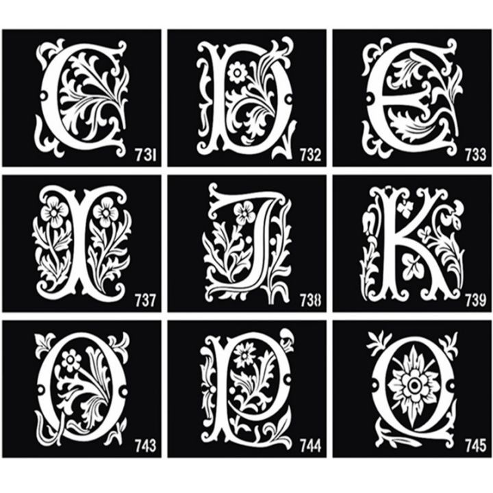 5 Sheets/lot Temporary Tattoo Stencil Henna Tattoo Kit Body Art