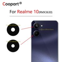 กระจกกล้องถ่ายรูปด้านหลังด้านหลังใหม่สำหรับเปลี่ยน Realme 10พร้อม RMX3630สติกเกอร์กาว