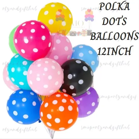 Polka Dots Balloon Party Decorations 12inch Polka Wedding Birthday