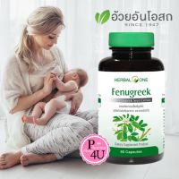 Herbal One Fenugreek Seed Extract ฟีนูกรีค ลูกชัด อ้วยอัน 60 Capsules #5527