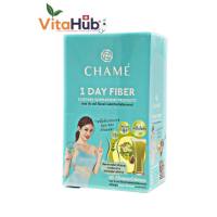 Chame 1 Day Fiber ชาเม่ วัน เดย์ ไฟเบอร์ รสองุ่น ช่วยในเรื่องขับถ่าย 1 กล่อง 6 ซอง