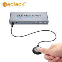 Neoteck HDMI KVM Switch 4 In 1 Out HDMI KVM Switch สำหรับ4 PCs Share Monitor Mouse Keyboard และอุปกรณ์ USB อื่นๆรองรับ4K 30Hz