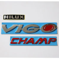 3 ชิ้น โลโก้ VIGO CHAMP +สติ๊กเกอร์ HILUX ไฮลักซ์ ติดฝาท้ายกระบะ สำหรับ วีโก้ แชมป์ TOYOTA HILUX VIGO CHAMP