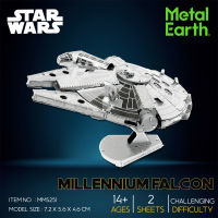 โมเดลโลหะ 3D Metal Star Wars Millennium Falcon MMS251 สินค้าต้องประกอบเอง