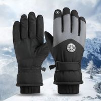 【CW】 Men and Windproof Ski Gloves Outdoor Riding Motorcycle Thickened Warm