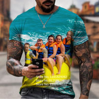 2023 newNew Mens Tee 3D Print T Shirt Outdoor Sports Graphic Round Neck Casual Short Sleeve Tops Streetwear Mans Tshirt