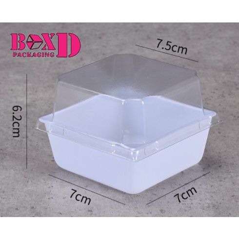 กล่องใส่ขนม-เค้ก-วุ้น-ใส่อาหาร-สี่เหลี่ยมทรงสูง-พลาสติก-แพค20กล่อง-x049