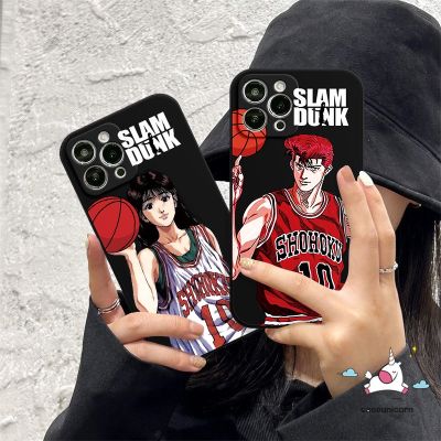เคสโทรศัพท์การ์ตูนอะนิเมะ Slam Dunk ใช้ได้กับ iPhone 11 14 13 12 Pro Max XR 7 6S 8 6 Plus X XS Max SE 2020น่ารัก Sakuragi Hanamichi Haruko Akagi