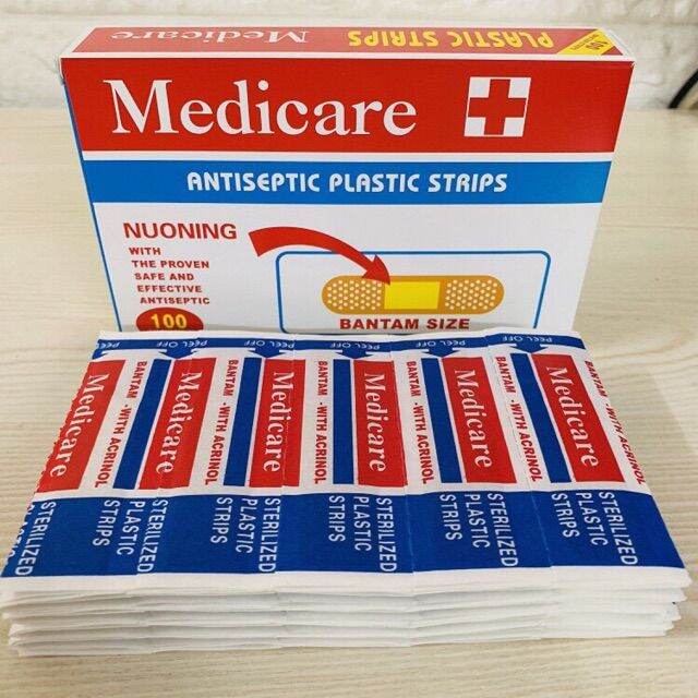 Medicare Band aid 100pcs per pack wound first aid plaster antiseptic