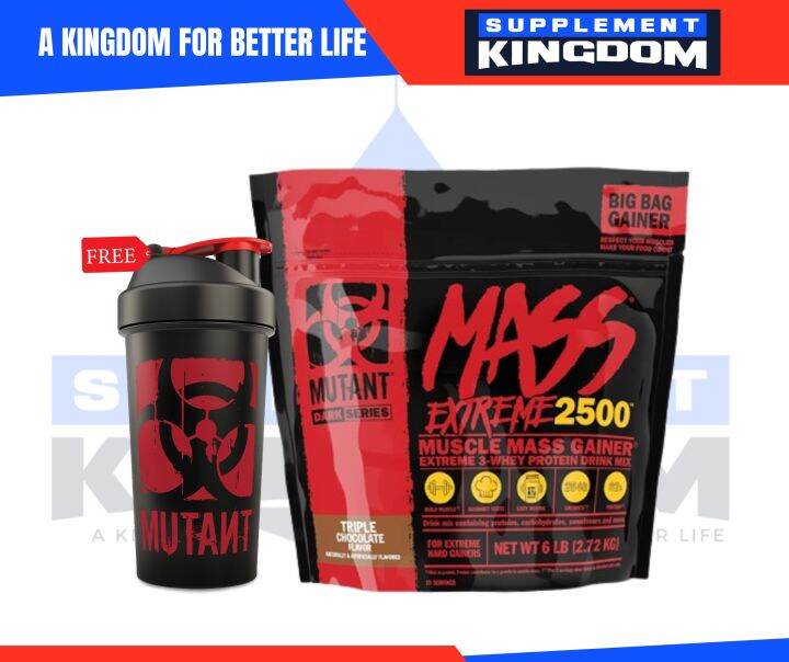 Mutant Mass Extreme 2500 Promo 100 Muscle Mass Gainer 3 Whey Protein Drink Mix Lazada Ph 5749