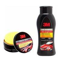 แชมพูล้างรถและ 3M 39526LT ขี้ผึ้งเคลือบเงารถยนต์ 3M Paste Wax Show Car &amp; Shampoo