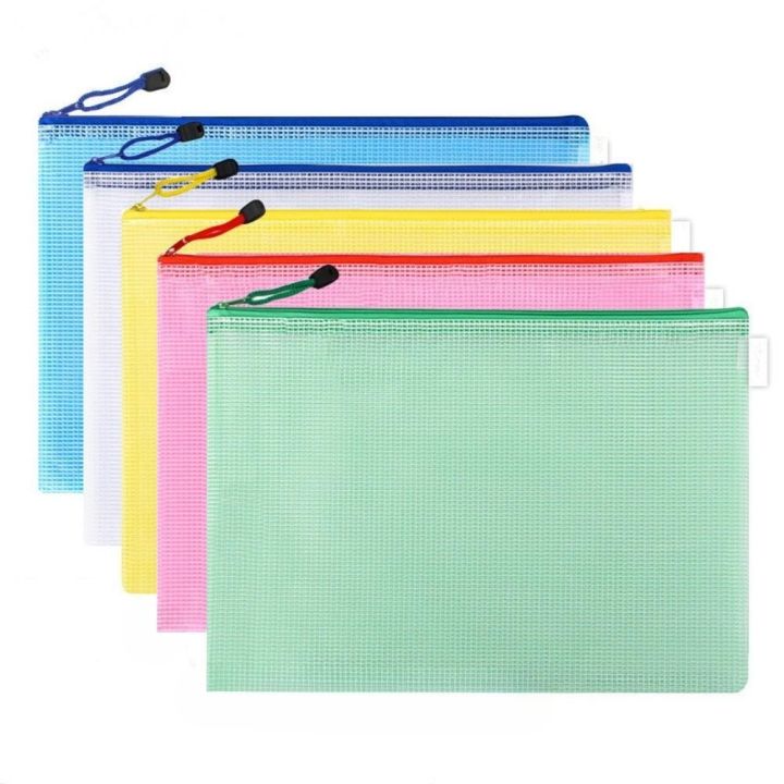 school-office-supplies-cosmetic-pencil-storage-bags-mesh-zipper-pouch-zip-file-folders