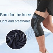 BFBFW Polyester Sports Knee Pads Grey Blue Stripe Elastic Support Pads