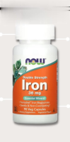 Now Foods, Iron Double Concentrate Formula Size 36 mg. Contains 90 vegetable capsules.