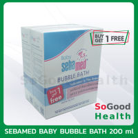 ซื้อ 1 แถม 1 ?EXP 04/24? SEBAMED BUBBLE BATH 200 ML. | ผลิตภัณฑ์อาบน้ำสำหรับเด็ก ปราศจากสารประกอบเคมี และส่วนผสมของสี