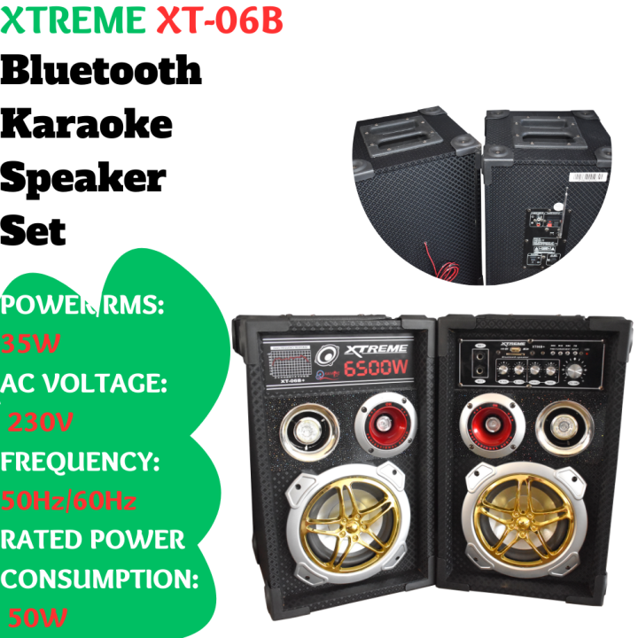 XTREME XT06B+ Karaoke Bluetooth Speakers 1 Set Lazada PH