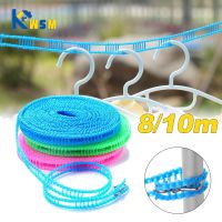 10m Barrier Type Clothesline Non-slip Windproof Hanger Outdoor Travel Home Clothes Drying Tool Quilt Clothes Drying Rope