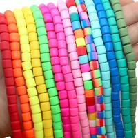 6mm 60Pcs/Lot Colorful Barrel Polymer Clay Tube Loose Spacer Beads For Jewelry Making DIY Handmade Bracelet Necklace Accessories DIY accessories and o