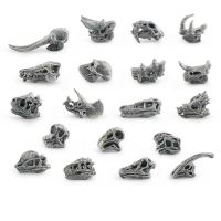 Simulated Prehistoric Animal Dinosaur Skull Fossil Figurine Model Action Figures Children Collectible Home Decor Ornament Toys