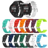 【คุณภาพสูง】สายนาฬิกาซิลิโคน 20mm สำหรับ Garmin Forerunner 645 245 245M