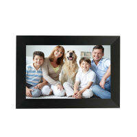 Digital Photo Frame with Bracket 10.1in Smart 169 Touch Screen WiFi Photo Frame Digital 16GB Video Audio Album