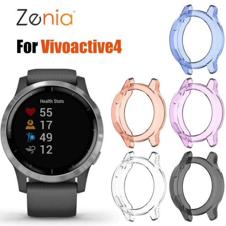 zenia-เคสปกป้องผิวเป็นมิตรกับผิวสำหรับ-garmin-vivoactive-4-vivo-active-4-อุปกรณ์เสริมสำหรับนาฬิกาอัจฉริยะแบบสปอร์ต